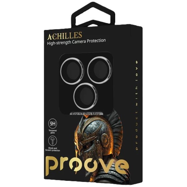 Фото - Защитное стекло для смартфона Proove для камеры Achilles Full Metal iPhone 17 Pro Max silver (CPPAFM17PM06)